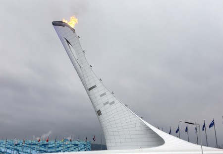 De Olympische vlam brandt!